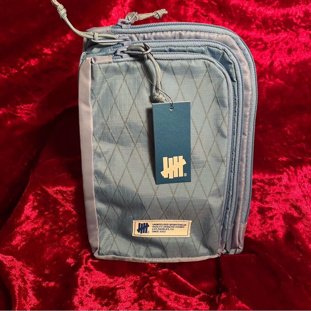 Undefeated Blue Quilted Shoulder Bag